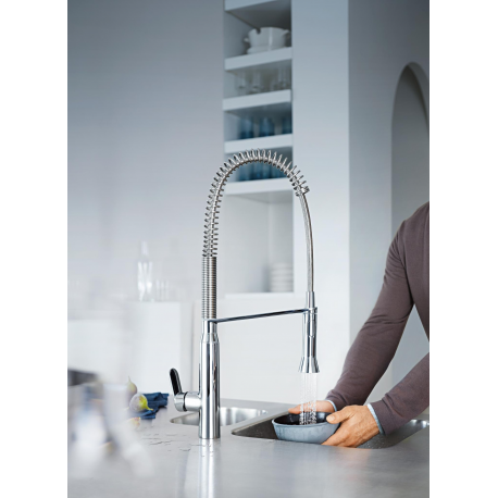 Grohe K7 Mitigeur de cuisine avec douchette professionnelle 360° (petit modèle) (31379000)