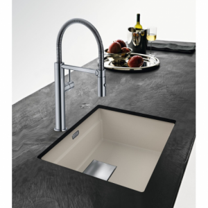 Franke Kubus 2 KNG 110-52 Fragranit+ Évier de cuisine sous-plan Blanc glace