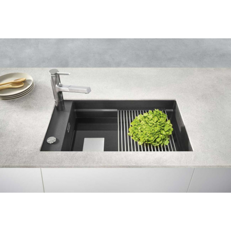 Franke Kubus 2 KNG 110-62 Fragranit+ Évier de cuisine sous-plan Onyx